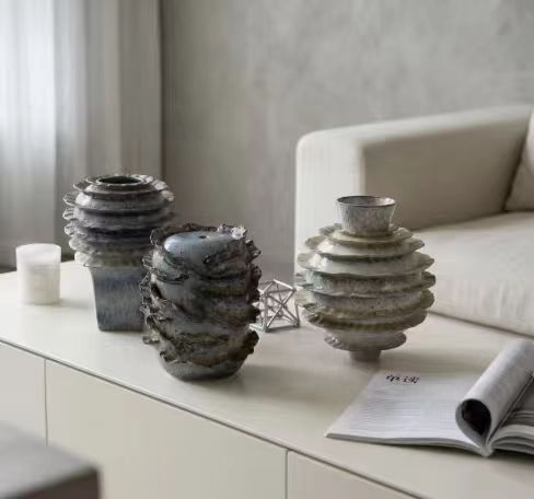 Stacked ring vases, second view